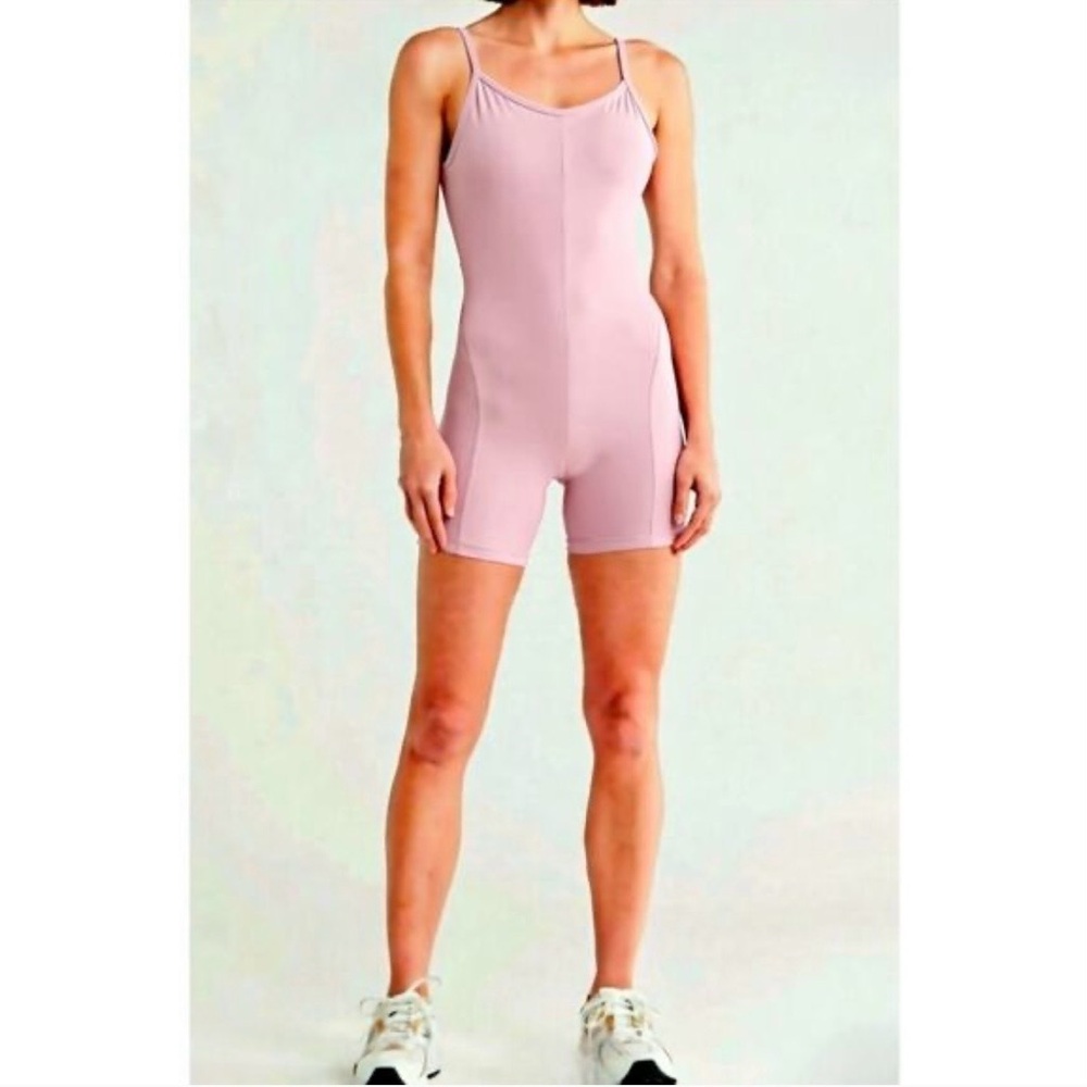 Yogalicious Lux Romper in Taupe